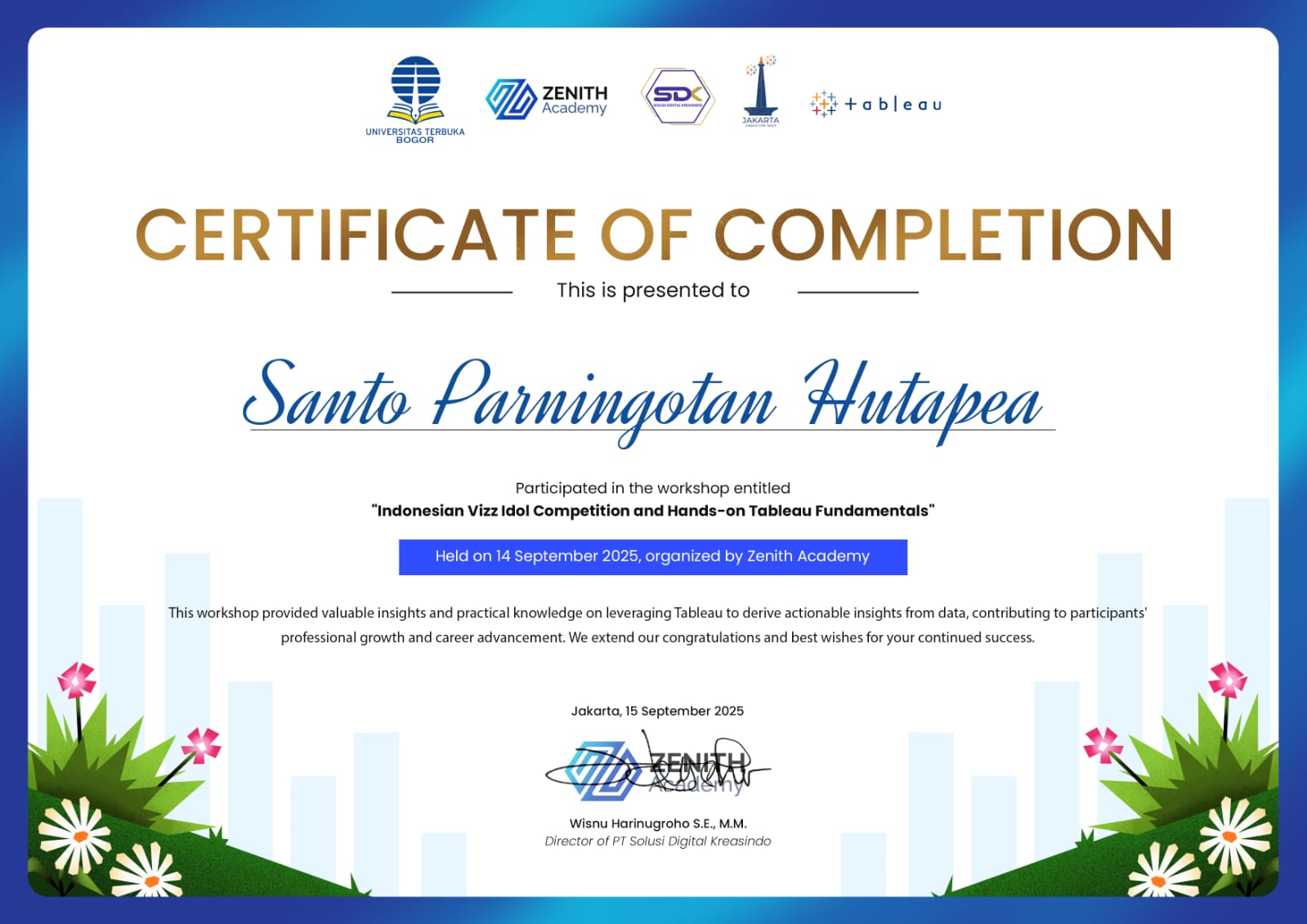 Tableau Certificate